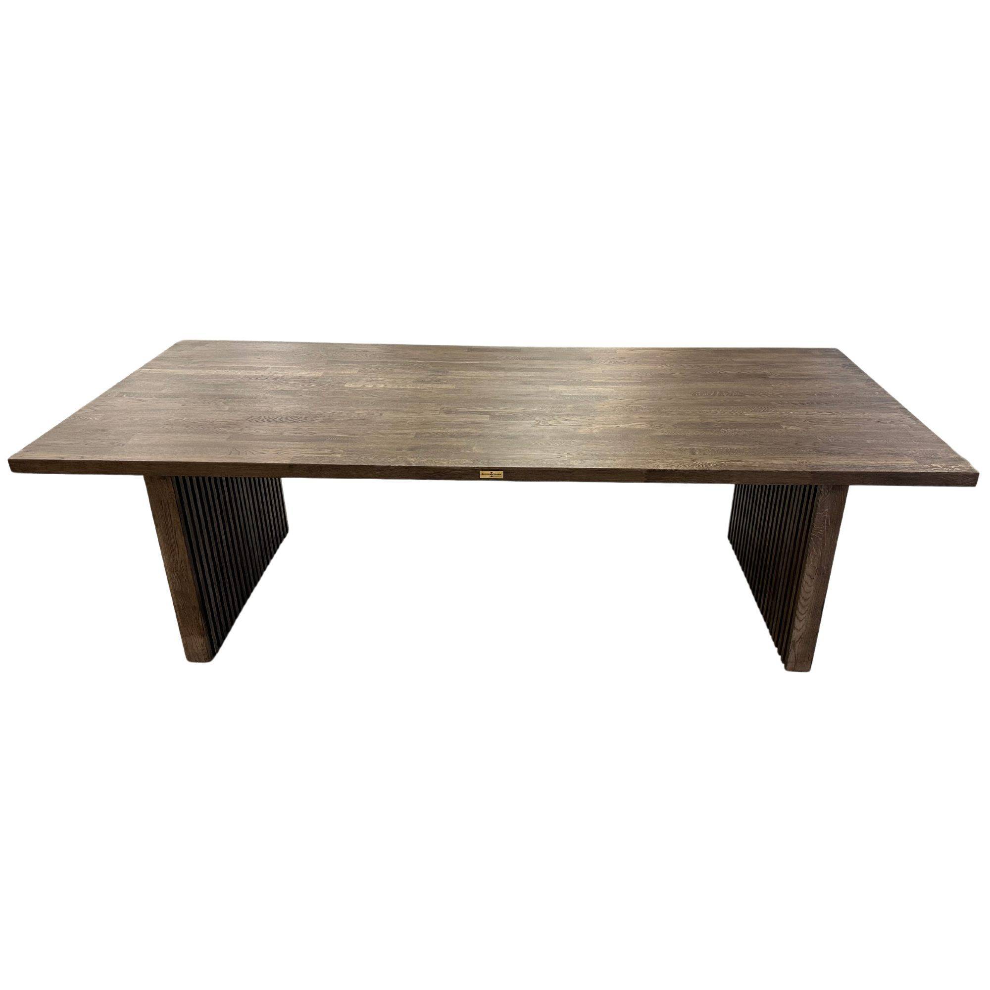 Rektangulärt matbord  | täta ribbor | 130-300 cm